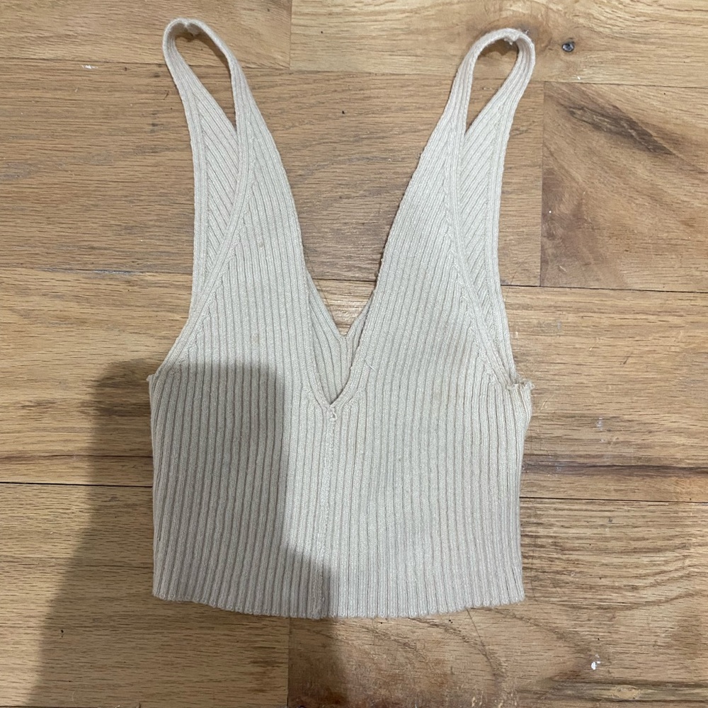 Urban outfitters knit crop tank